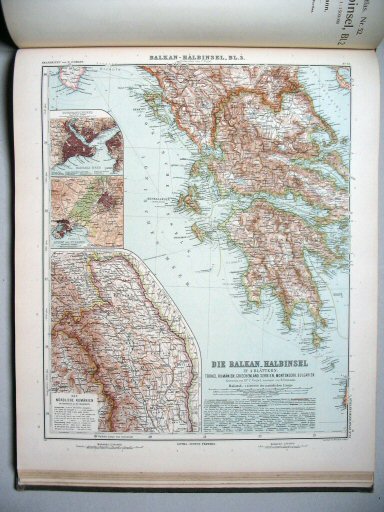 Stielers Hand-Atlas, 9. Aufl. (1910)
53. Balkan-Halbinsel, Blatt 3
Balkanschiereiland, blad 3 / Balkan Peninsula, sheet 3