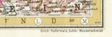 Stielers Hand-Atlas, 10. Aufl. (1926/27)
Graveurs: Hafermalz, Schör, Messerschmidt
Herziening drukplaat: XI 20 (blad 34)