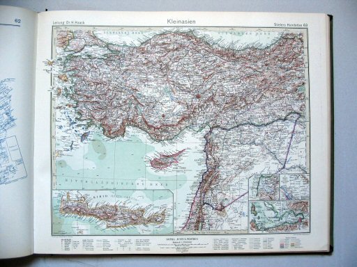 Stielers Hand-Atlas, 10. Aufl. (1926/27)
63. Kleinasien
Klein-Azië / Asia Minor
(1927,6 / V 21)