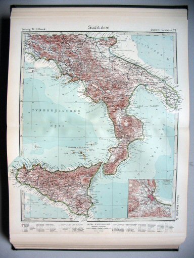 Stielers Hand-Atlas, 1945
22. Süditalien
Zuid-Italië / South Italy
(1944,11 / XII 40)