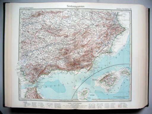 Stielers Hand-Atlas, 1945
26. Südostspanien
Zuidoost-Spanje / Southeast Spain
(1940,11 / XII 38)