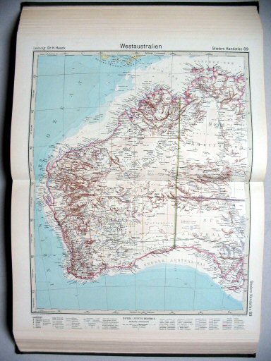 Stielers Hand-Atlas, 1945
89. Westaustralien
West-Australië / Western Australia
(1941,11 / III 33)