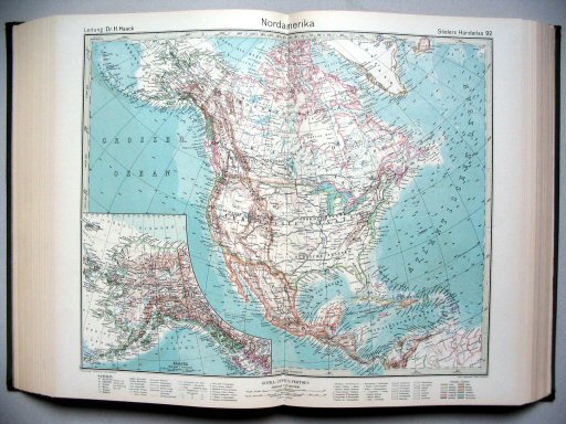 Stielers Hand-Atlas, 1945
92. Nordamerika
Noord-Amerika / North America
(1942,9 / XI 35)