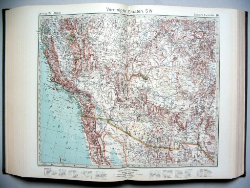 Stielers Hand-Atlas, 1945
96. Vereinigte Staaten, SW
Verenigde Staten, ZW / United States SW
(1940,9 / VIII 31)