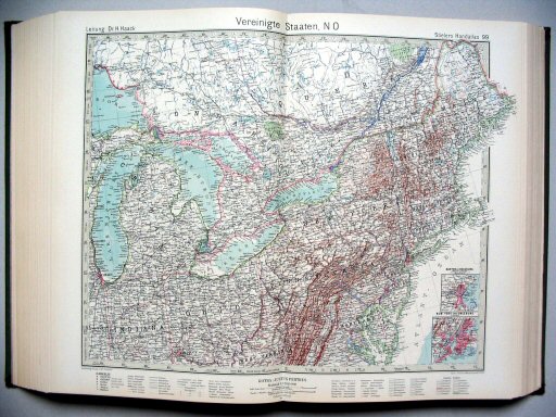 Stielers Hand-Atlas, 1945
99. Vereinigte Staaten, NO
Verenigde Staten, NO / United States NE
(1940,9 / VIII 31)