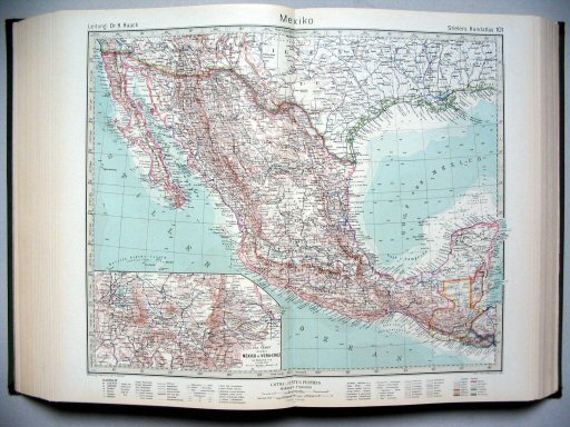 Stielers Hand-Atlas, 1945
101. Mexiko
Mexico
(1944,11 / --)