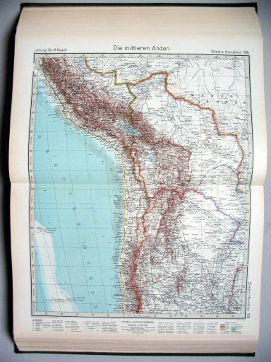 Stielers Hand-Atlas, 1945
105. Die mittleren Anden
Centrale Andes / The Central Andes
(1939,10 / X 32)