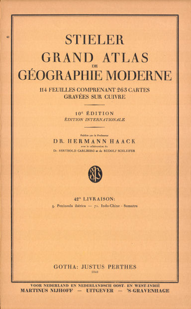 Stieler grand atlas de géographie moderne
Titel (Franstalige omslag 1e aflevering)