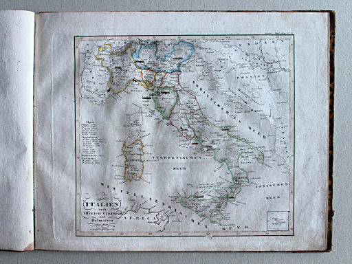 Stielers Schul-Atlas, 1834
VI. Italien, auch Illyrien, Croatien und Dalmatien