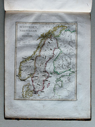 Stielers Schul-Atlas, 1834
VIII. Schweden, Norwegen und Dänemark