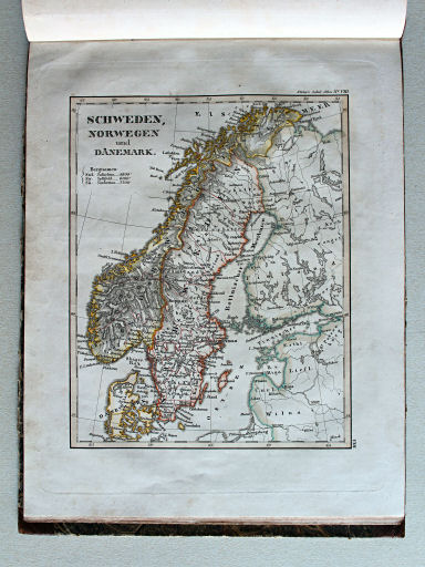 Stielers Schul-Atlas, 1835
VIII. Schweden, Norwegen und Dänemark