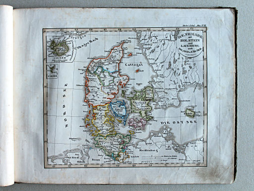 Stielers Schul-Atlas, 1841
IX. Dänemark, mit Holstein und Lauenburg