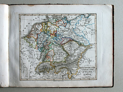 Stielers Schul-Atlas, 1842
X. Deutschland, Niederlande, Kgr. Belgien und Schweiz