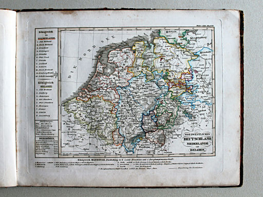 Stielers Schul-Atlas, 1842
XI. Nordwestliches Deutschland, Niederlande und Belgien