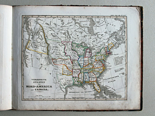 Stielers Schul-Atlas, 1842
XIXb. Vereinigte Staaten von Nord-America, und Canada