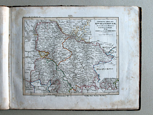 Stielers Schul-Atlas, 1842
XII. Nordoestl. Theil der Kgrs. Hannover