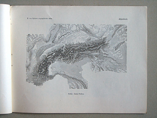 E. von Sydow's Orographischer Atlas, 1855
6. Alpenland