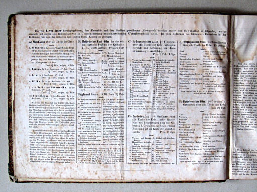 E. von Sydow's Schul-Atlas, 1856
Titelpagina, achterkant / title page, verso