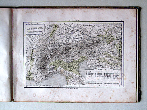 E. von Sydow's Schul-Atlas, 1856
14. Alpenland