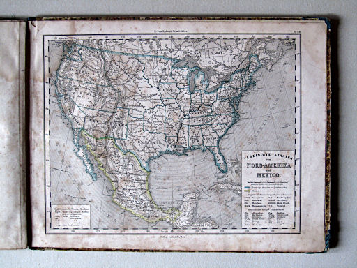 E. von Sydow's Schul-Atlas, 1856
34. Vereinigte Staaten von Nord-Amerika und Mexico