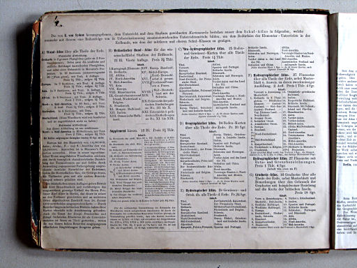 E. von Sydow's Schul-Atlas, 1867
Titelpagina, achterkant / title page, verso