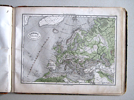 E. von Sydow's Schul-Atlas, 1867
6. Europa. Oro-hydrographische Übersicht