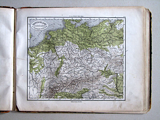 E. von Sydow's Schul-Atlas, 1867
9. Deutschland. Oro-hydrographische Übersicht