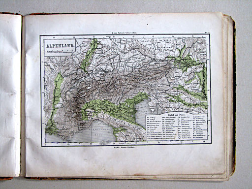 E. von Sydow's Schul-Atlas, 1867
14. Alpenland