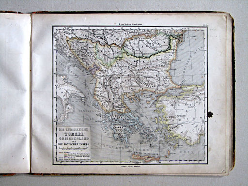 E. von Sydow's Schul-Atlas, 1867
22. Die Europaeische Türkei, Griechenland und die Ionischen Inseln