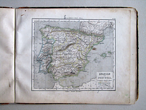 E. von Sydow's Schul-Atlas, 1867
24. Spanien und Portugal