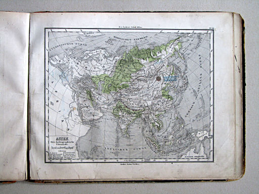 E. von Sydow's Schul-Atlas, 1867
28. Asien. Oro-hydrographische Uebersicht