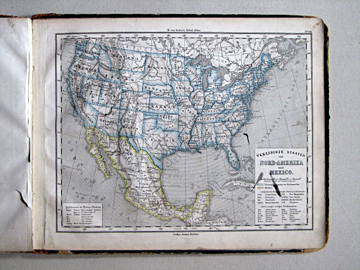 E. von Sydow's Schul-Atlas, 1867
34. Vereinigte Staaten von Nord-Amerika und Mexico