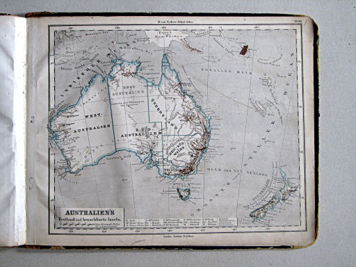 E. von Sydow's Schul-Atlas, 1867
36. Australien's Festland und benachbarte Inseln