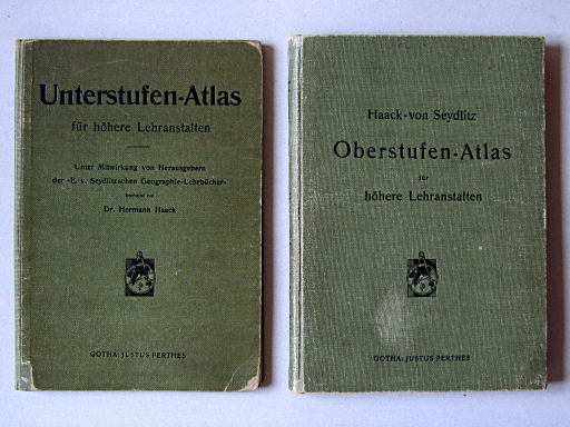 Haack-von Seydlitz, Unterstufen-Atlas (1914)
Haack-von Seydlitz, Oberstufen-Atlas (1913)