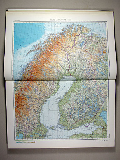 The World Atlas / Атлас Мира (1967)
52-53. Finland and Scandinavia, North