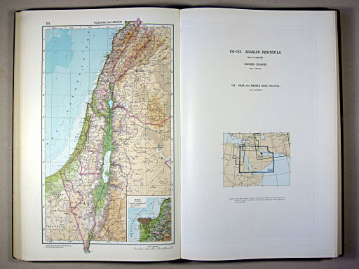The World Atlas / Атлас Мира (1967)
151. Palestine and Lebanon