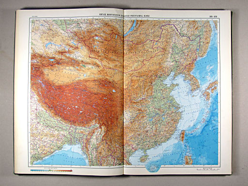 Атлас Мира / Atlas Mira (1967)
108-109. Китай. Монгольская Народная Республика, Корея