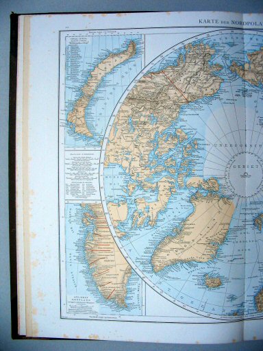 Andrees Handatlas 1887
10.11. Karte der Nordpolarregion.