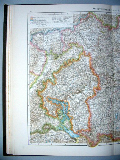 Andrees Handatlas 1887
26.27. Württemberg und Bayern.