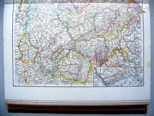 Andrees Handatlas 1887
30.31. Rheinprovinz, Westfalen, Hessen-Nassau, Waldeck, Lippe, Grossherzogtum Hessen.