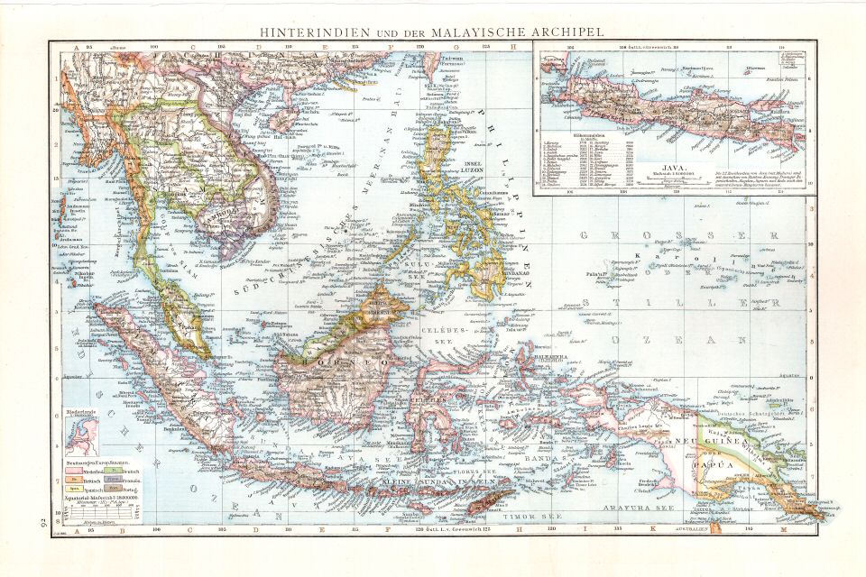 Andrees Handatlas 1887 (scan)
92. Hinterindien und der Malayische Archipel.