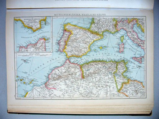 Andrees Handatlas 1890
104. Mittelmeerländer, westliche Hälfte.