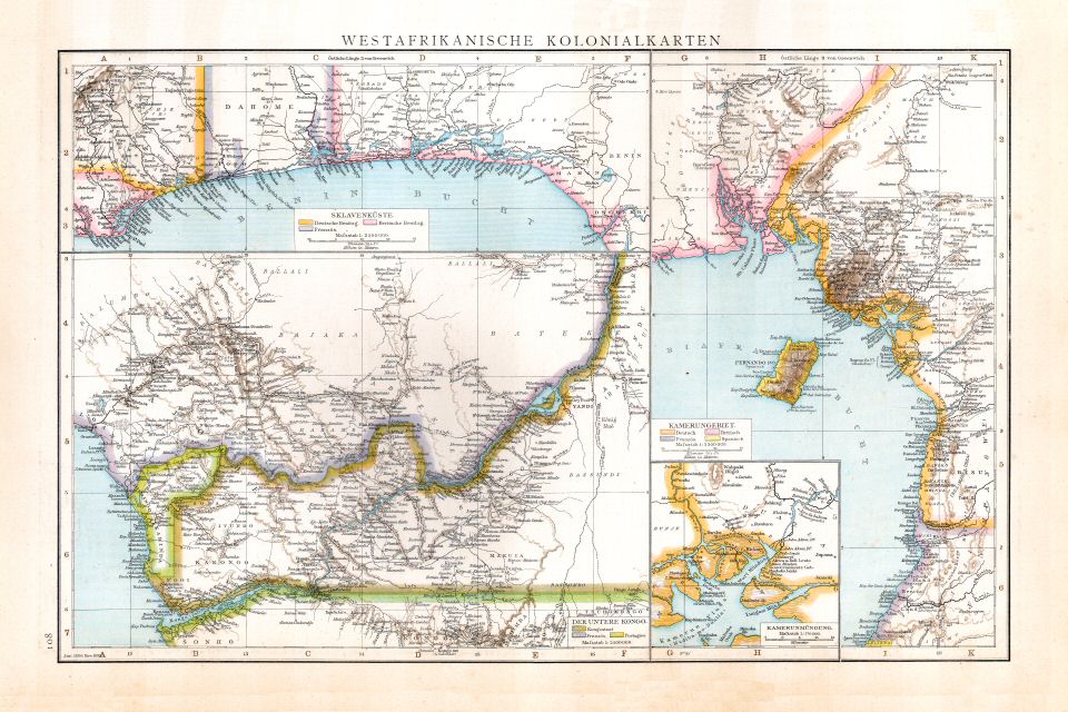 Andrees Handatlas 1890 (scan)
108. Westafrikanische Kolonialkarten.