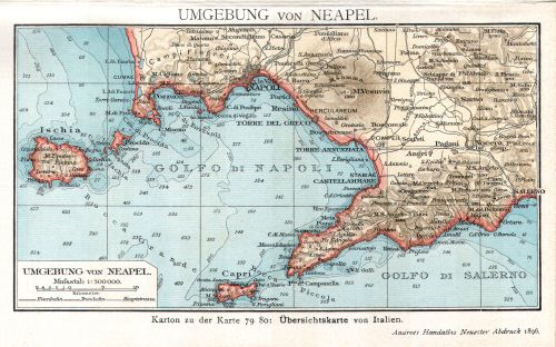 Prospectus Andrees Handatlas 1896
6.2. Umgebung von Neapel
Omgeving van Napels / Environs of Naples