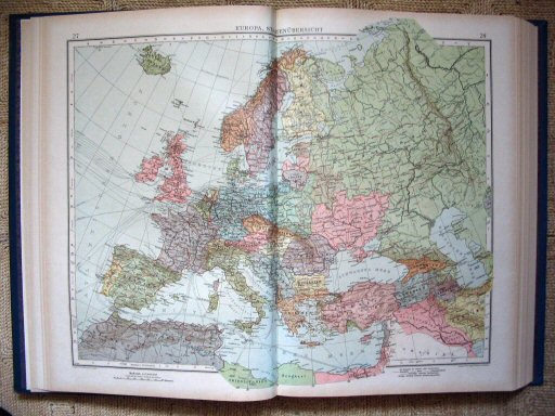 Andrees Handatlas 1921
Europa staatkundig (kaart 27.28)