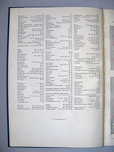 Andrees Handatlas 1937
Schlagwortverzichnis (2)
Trefwoordenregister / Keyword index (2)