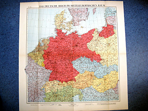 Andrees Handatlas 1937
11.12. Das Deutsche Reich im mitteleuropäischen Raum (Faltkarte)