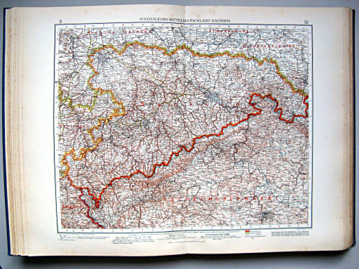 Andrees Handatlas 1937
31.32. Südöstliches Mitteldeutschland