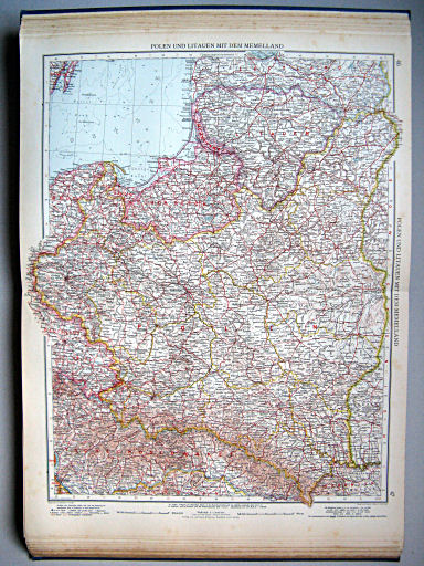 Andrees Handatlas 1937
46.47. Polen und Litauen mit dem Memelland