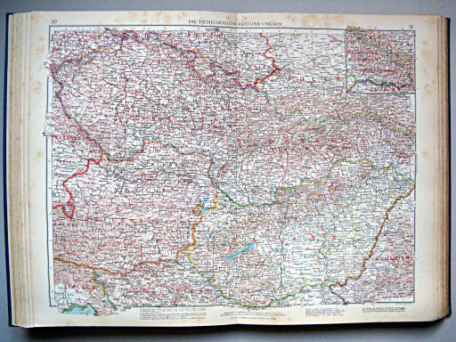 Andrees Handatlas 1937
50.51. Die Tschechoslowakei und Ungarn